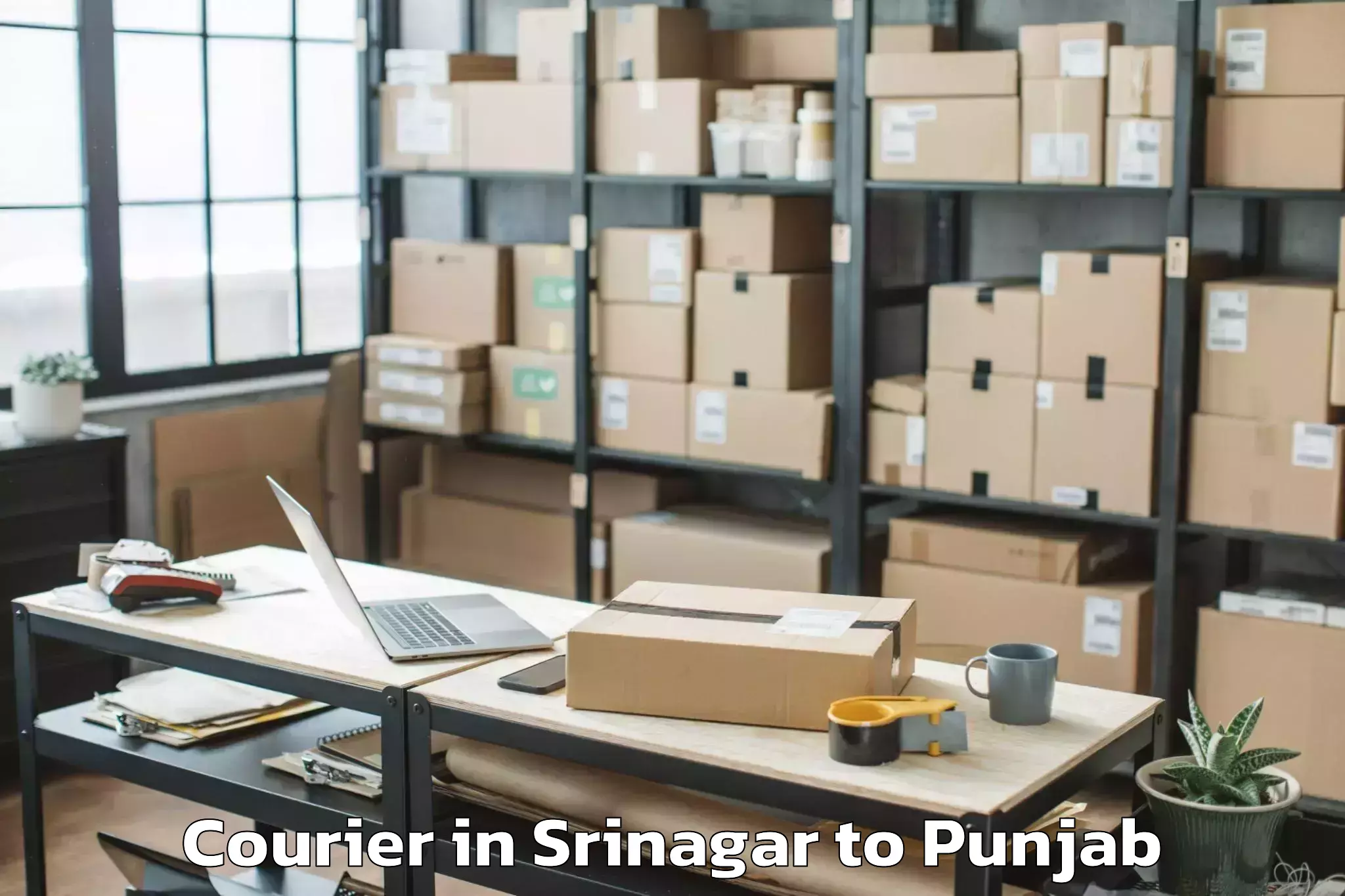 Get Srinagar to Jagraon Courier